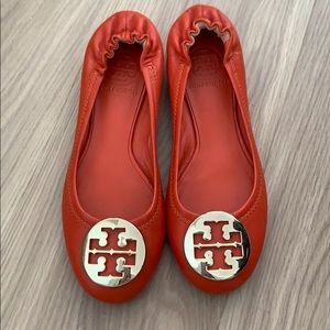 Tory Burch ballet flat with gold logo